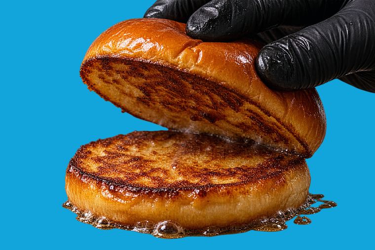 Toasted brioche buns